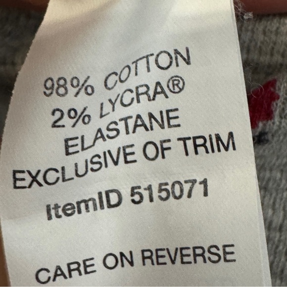 L.L. Bean Floral Union Suit Pajamas M Gray Thermal Henley - Picture 5 of 6